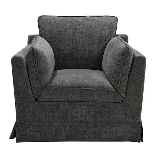Aarna Fabric 1 Seater Sofa In Charcoal_2