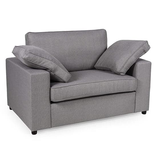 Aarna Fabric 1 Seater Sofa In Silver_1