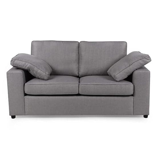 Aarna Fabric 2 Seater Sofa In Silver_2