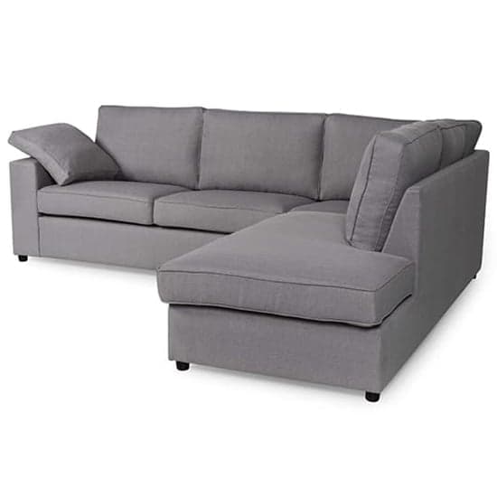 Aarna Fabric Corner Sofa In Silver_2