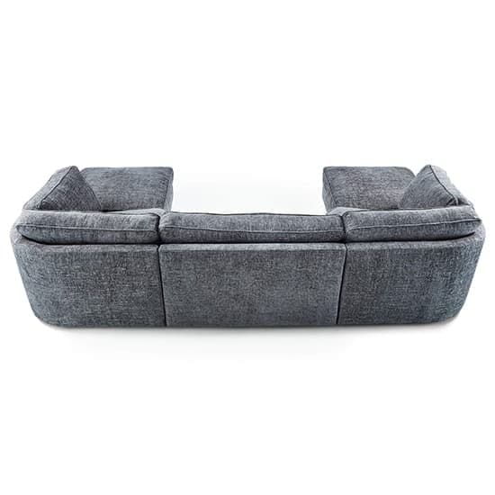 Abelina U Shaped Fabric Sofa In Grey_2