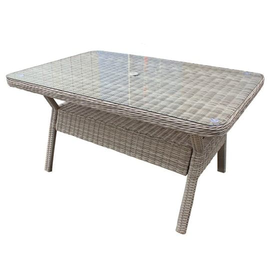 Abobo Rectangular Glass Top 150cm Dining Table In Fine Grey_1