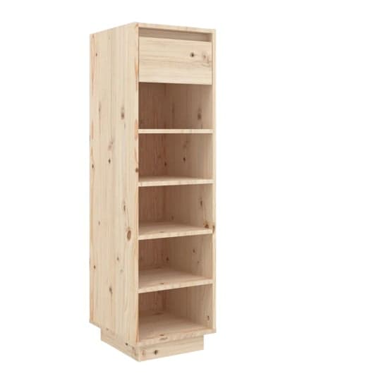 Acasia Pine Wood Shoe Storage Cabinet In Natural_2