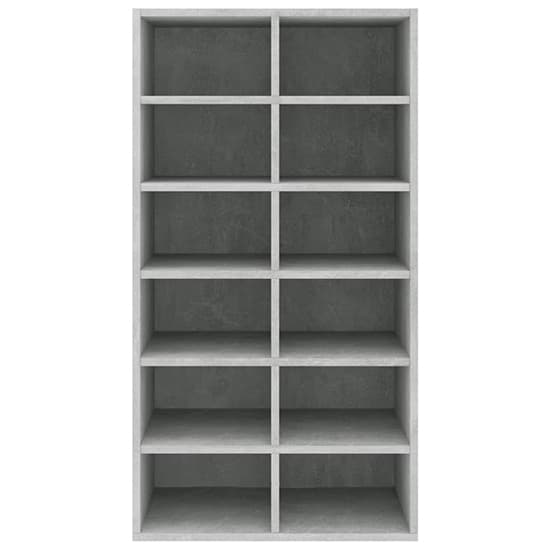 Acciai Shoe Storage Rack With 12 Shelves In Concrete Effect_3