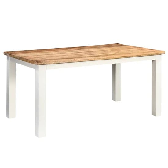 Accra Solid Mango Wood Dining Table In Oak_3