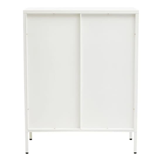 Accra Steel Display Cabinet With 2 Doors In White_5
