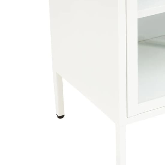Accra Steel Display Cabinet With 2 Doors In White_6