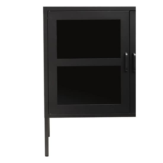 Accra Steel Display Cabinet With 3 Doors In Black_6