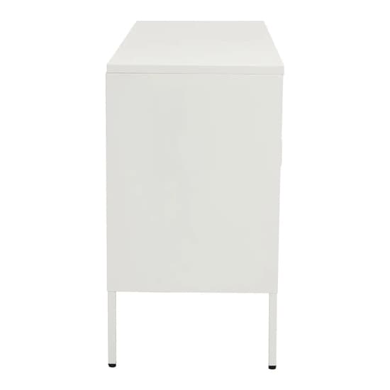 Accra Steel Display Cabinet With 3 Doors In White_4