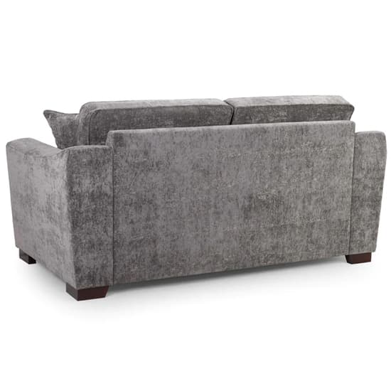 Accra Velvet 2 Seater Sofa With Solid Wood Frame In Grey_2