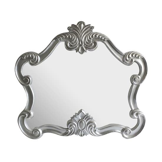 Acorn Wall Bedroom Mirror In Silver Frame_2