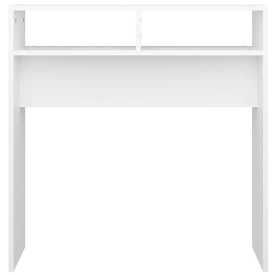 Acosta Wooden Console Table With 2 Shelves In White_3