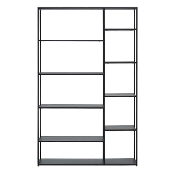 Acre Metal Shelving Unit With Multi Open Shelves In Black_5