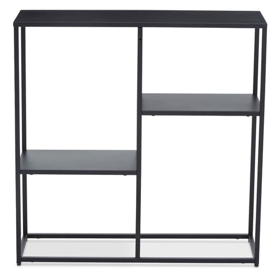 Acre Metal Shelving Unit With Open Shelves In Black_3