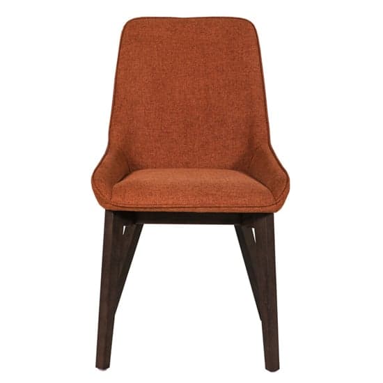 Acton Fabric Dining Chair In Rust_2