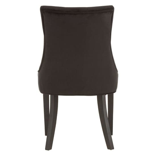 Adalinise Velvet Dining Chair With Wooden Legs In Black_3