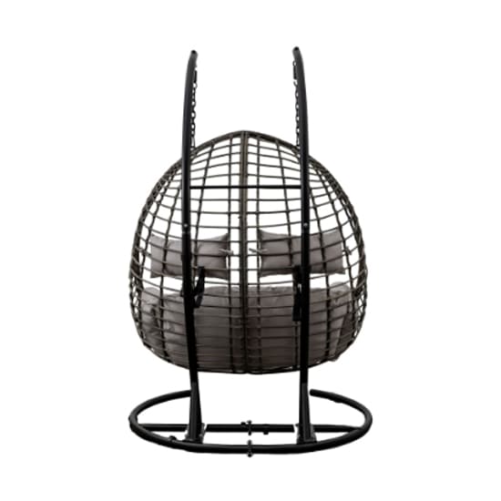Araneda Large Wicker Hanging Chair With Steel Frame In Natural_5