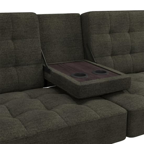 Adel Convertible Futon Linen Fabric Sofa Bed In Grey_4