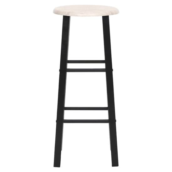 Adelia Natural Wooden Bar Stools With Steel Frame In A Pair_2