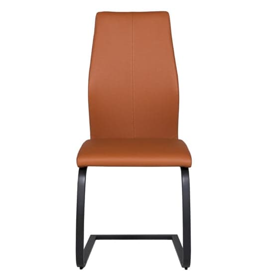 Adoncia Faux Leather Dining Chair In Tan_2