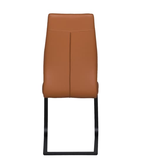 Adoncia Faux Leather Dining Chair In Tan_3