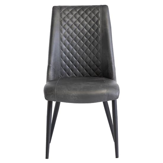 Adora Faux Leather Dining Chair In Grey_2