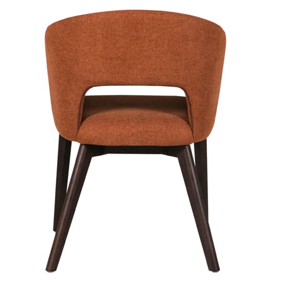 Adria Woven Fabric Dining Chair In Rust_2