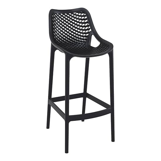 Adrian Black Polypropylene And Glass Fiber Bar Chairs In Pair_2