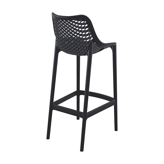 Adrian Black Polypropylene And Glass Fiber Bar Chairs In Pair_5