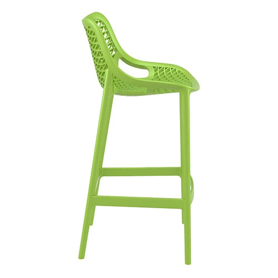 Adrian Green Polypropylene And Glass Fiber Bar Chairs In Pair_4