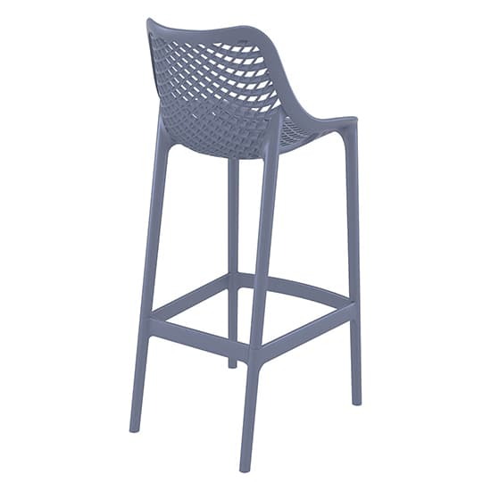 Adrian Grey Polypropylene And Glass Fiber Bar Chairs In Pair_5