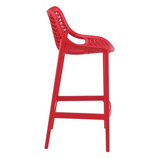Adrian Red Polypropylene And Glass Fiber Bar Chairs In Pair_4