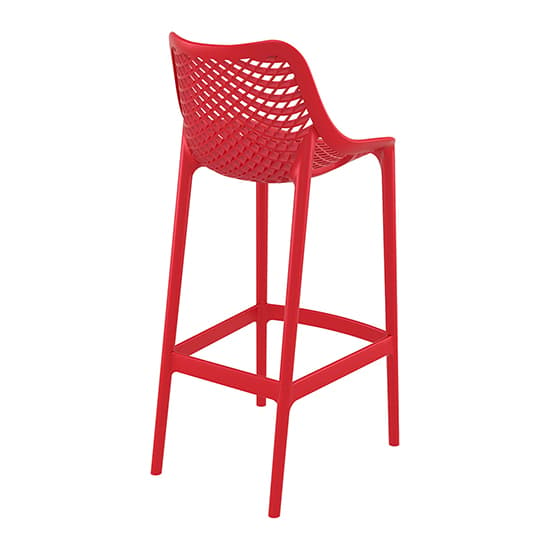 Adrian Red Polypropylene And Glass Fiber Bar Chairs In Pair_5