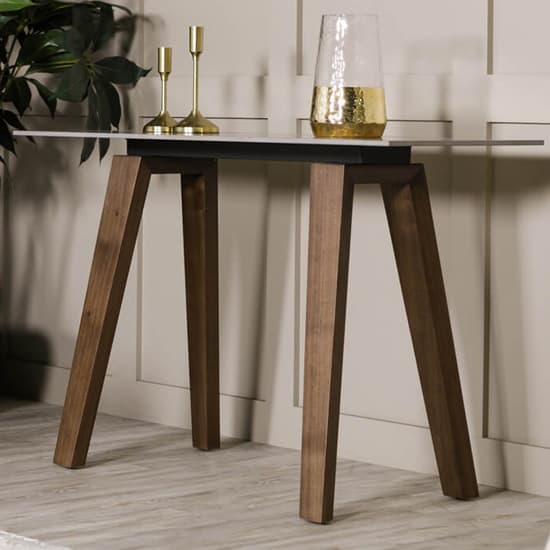 Adrian Sintered Stone Top Console Table In Latte_1