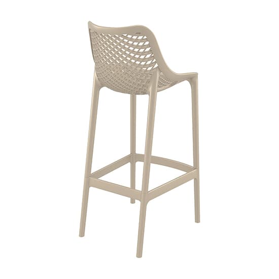 Adrian Taupe Polypropylene And Glass Fiber Bar Chairs In Pair_5