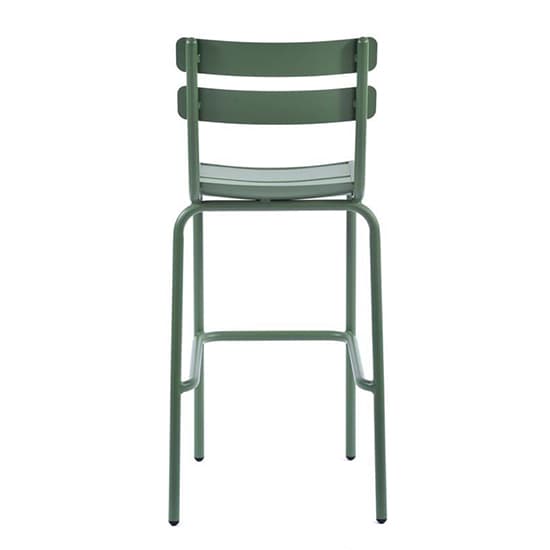 Adrianna Outdoor Aluminium Bar Chair In Olive Green_2