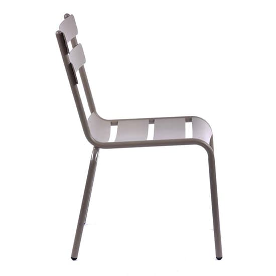 Adrianna Outdoor Aluminium Side Chair In Grey_4