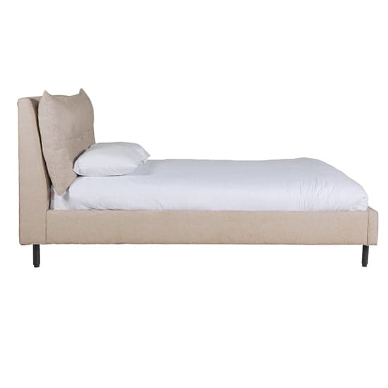 Adriel Boucle Fabric Double Bed In Latte_2