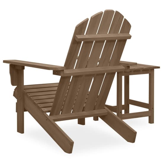 Adrius Solid Fir Wood Garden Chair With Table In Brown_4