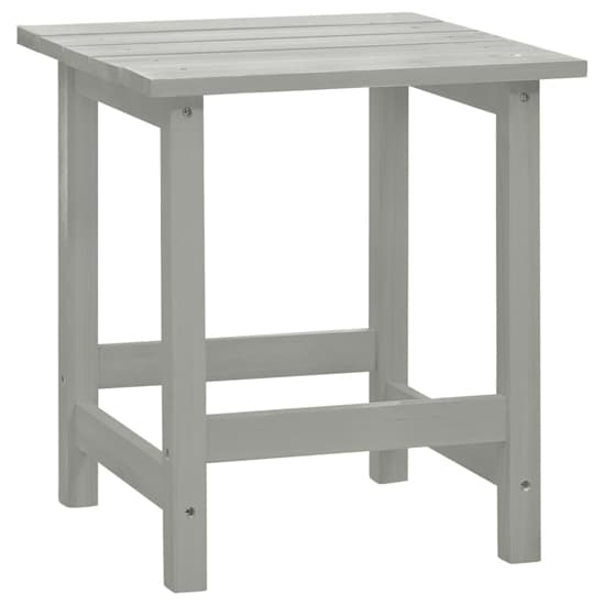 Adrius Solid Fir Wood Garden Chair With Table In Grey_7