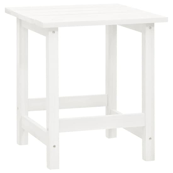 Adrius Solid Fir Wood Garden Chair With Table In White_7