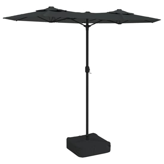 Aelia Fabric Double-Head Parasol In Anthracite With LED Lights_3
