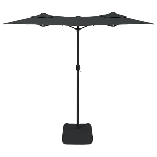 Aelia Fabric Double-Head Parasol In Anthracite With LED Lights_5