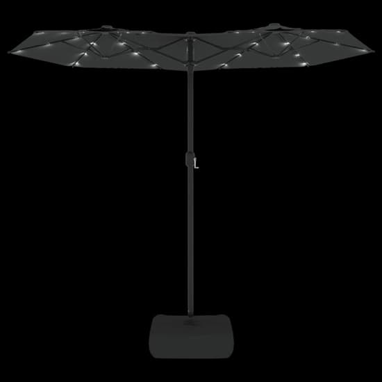 Aelia Fabric Double-Head Parasol In Anthracite With LED Lights_6