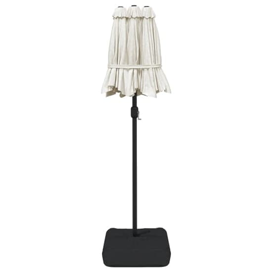 Aelia Fabric Double-Head Parasol In White With LED Lights_7