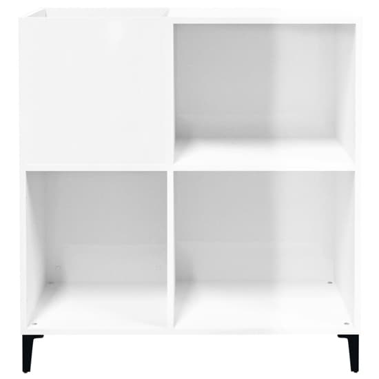 Aero High Gloss Shelving Unit In White Furniture in Fashion