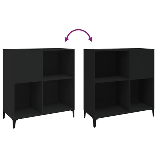 Aero Wooden Shelving Unit In Black Furniture in Fashion