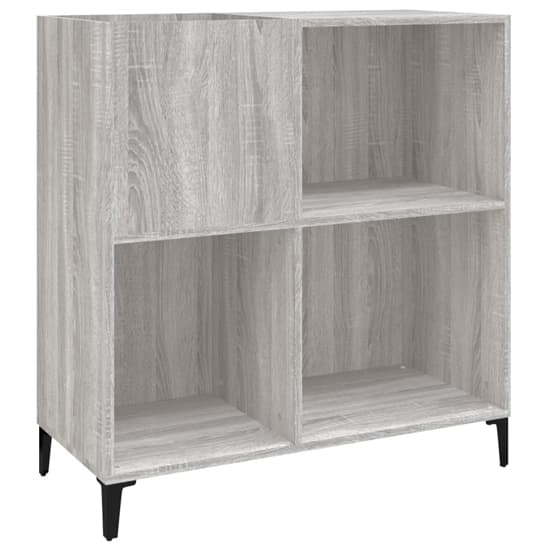 Aero Wooden Shelving Unit In Grey Sonoma Oak Furniture in Fashion