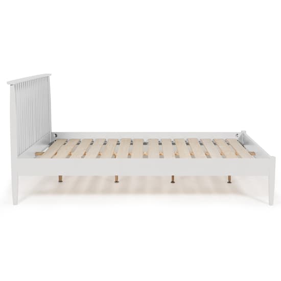Afon Wooden Double Bed In White_2