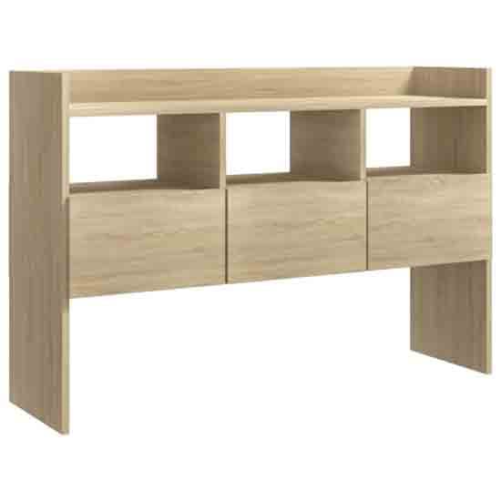 Afton Wooden Sideboard With 3 Drawers In Sonoma Oak_3
